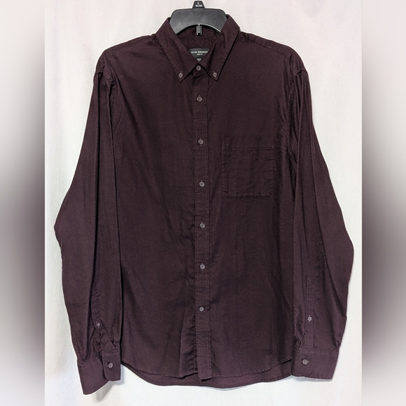 Club Monaco Other - 🌷Club Monaco Men's Maroon Slim Fit Long Sleeve Button-Down Shirt, L 100% Cotton